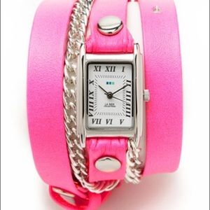 La Mer Hot Pink Wrap Watch